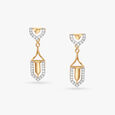 Contemporary Sparkle Diamond Stud Earrings 