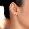 Contemporary Sparkle Diamond Stud Earrings 5