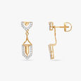 Contemporary Sparkle Diamond Stud Earrings 6