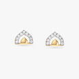Contemporary Sparkle Diamond Stud Earrings 7
