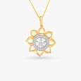 Solar Flare Diamond Pendant and Earrings Set 2