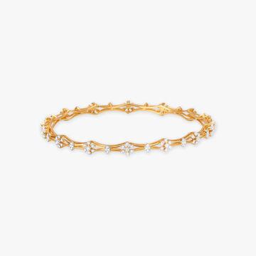 Shimmering Diamond Bangle