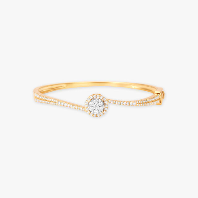Intricate Diamond Bangle 
