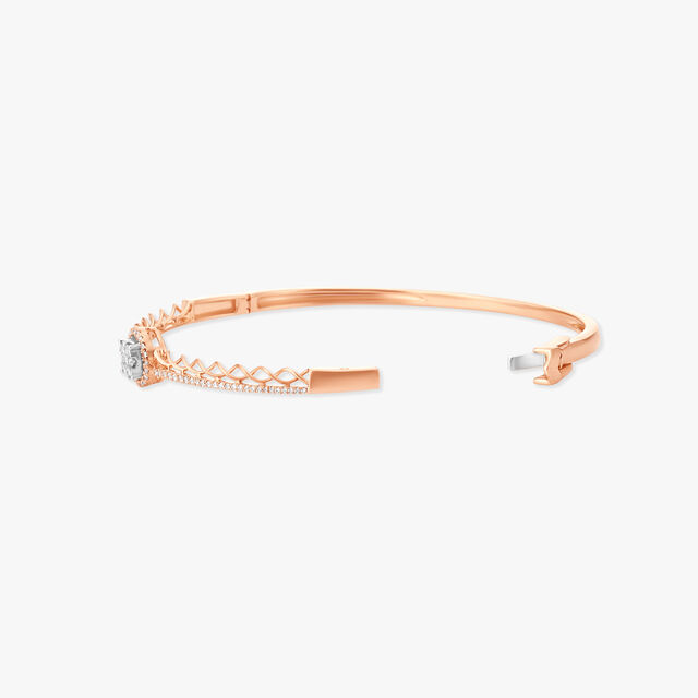 Scintillating Modern Diamond Bangle 2