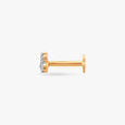 Triangle Gleam Diamond Nose Pin 3