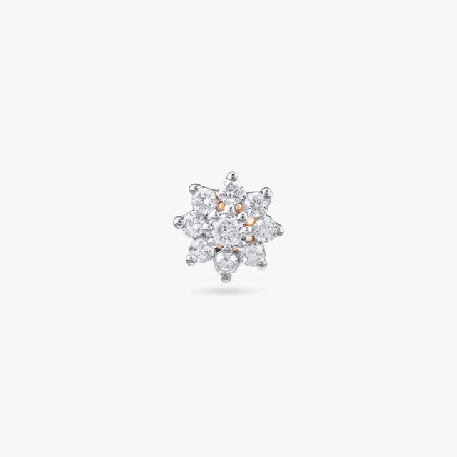 Starburst Bloom Diamond Nose Pin 2