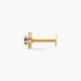 Ruby Blossom Diamond Nose Pin 3