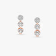 Delicate Floral Diamond Stud Earrings 