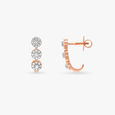 Delicate Floral Diamond Stud Earrings 2