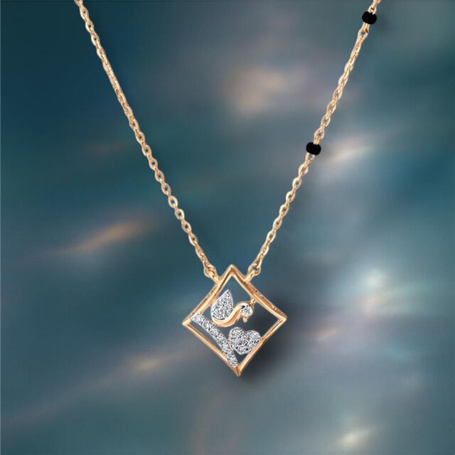 Sleek Geometry Diamond Mangalsutra 2