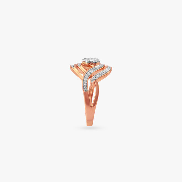 Swirl Shine Diamond Ring