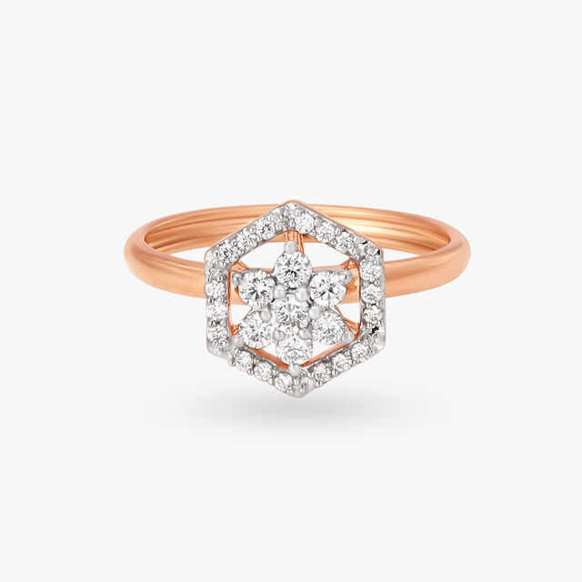 Serene Diamond Finger Ring