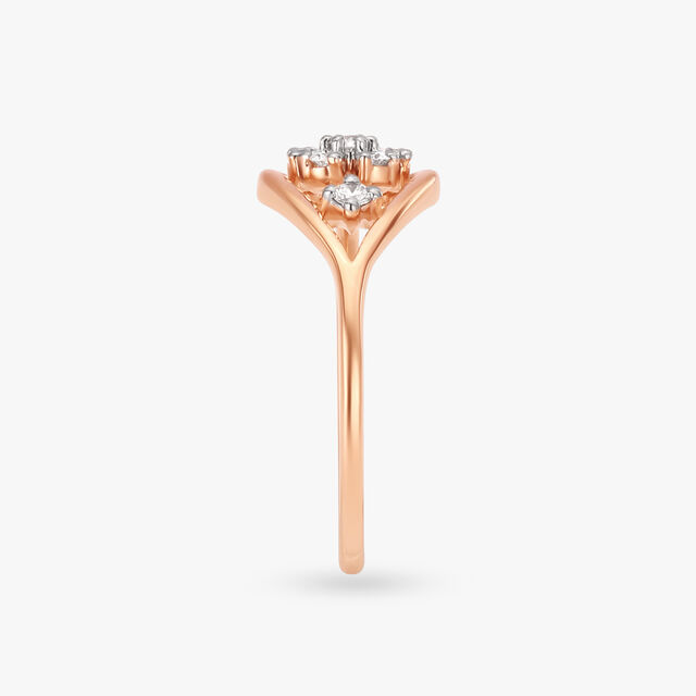 Rainflower Diamond Finger Ring