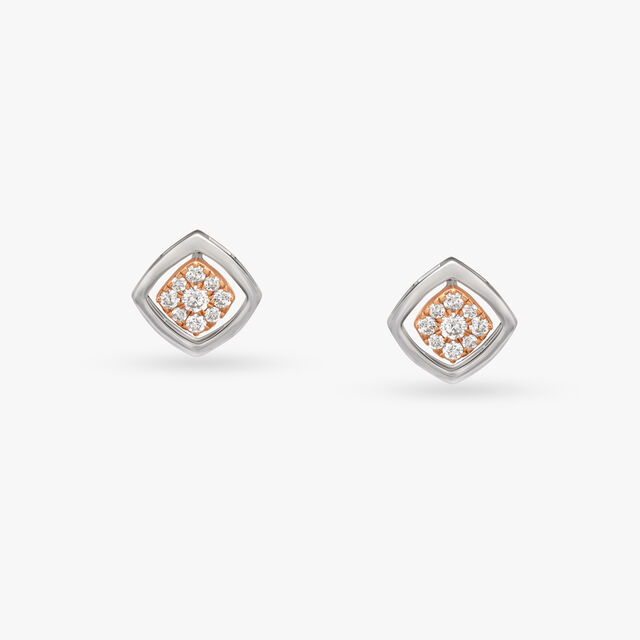 Modern Diamond Pendant and Earrings Set 4