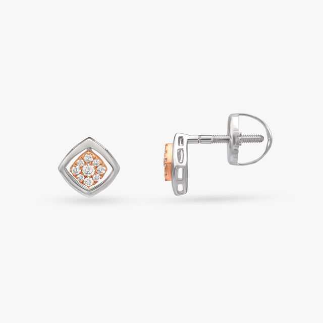 Modern Diamond Pendant and Earrings Set 5