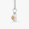 Concentric Florals Diamond Pendant and Earrings Set 3