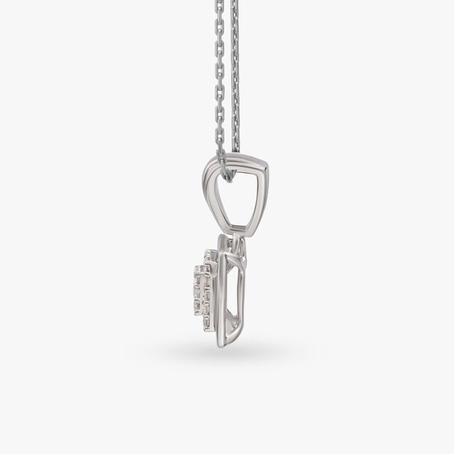 Dancing Squares Diamond Pendant and Earrings Set 3