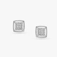 Dancing Squares Diamond Pendant and Earrings Set 4