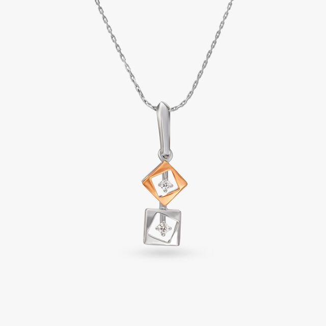 Dangling Designs Diamond Pendant and Earrings Set 2