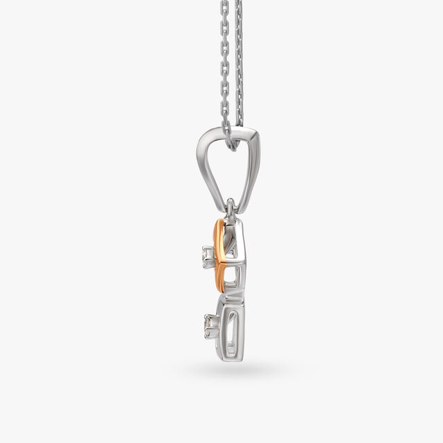 Dangling Designs Diamond Pendant and Earrings Set 3