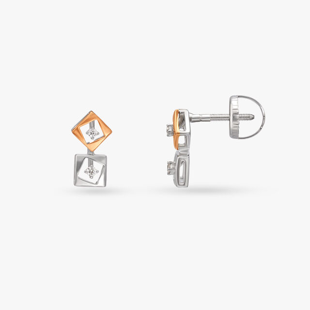 Dangling Designs Diamond Pendant and Earrings Set 5