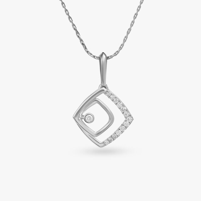 Layered Square Pendant and Earring Set 2