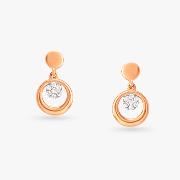 Exquisite Elegant Diamond Drop Earrings