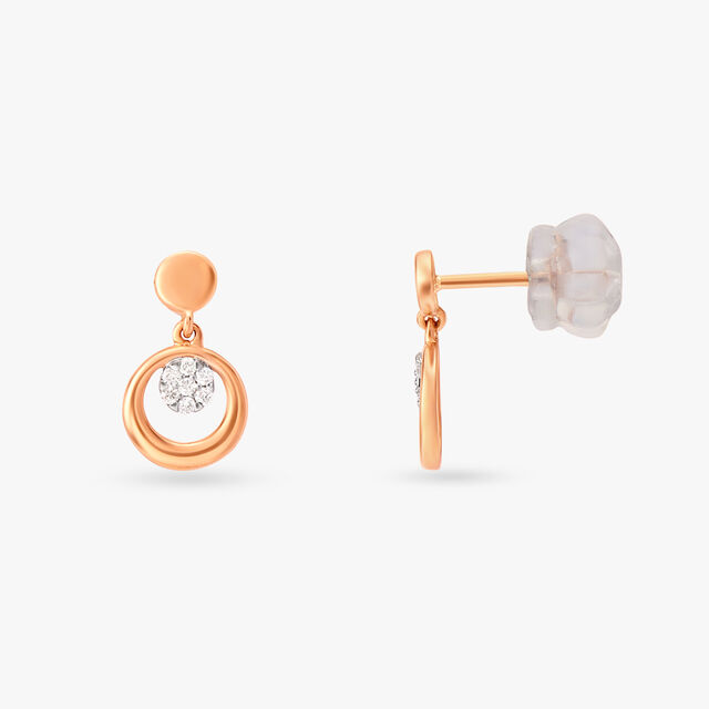 Exquisite Elegant Diamond Drop Earrings 2