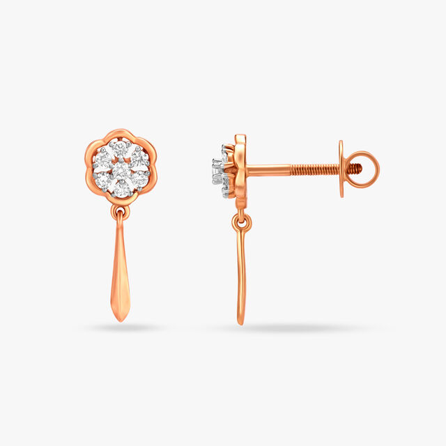 Stately Diamond Drop Earrings 2