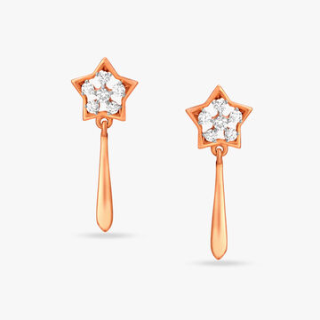 Delightful Diamond Drop Earrings