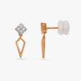 Sleek Geometry Diamond Drop Earrings 4