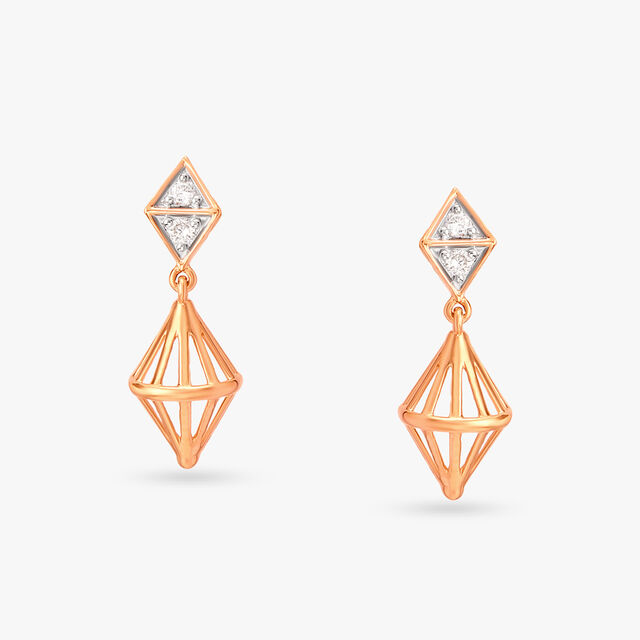 Captivating Elegance Diamond Drop Earrings 