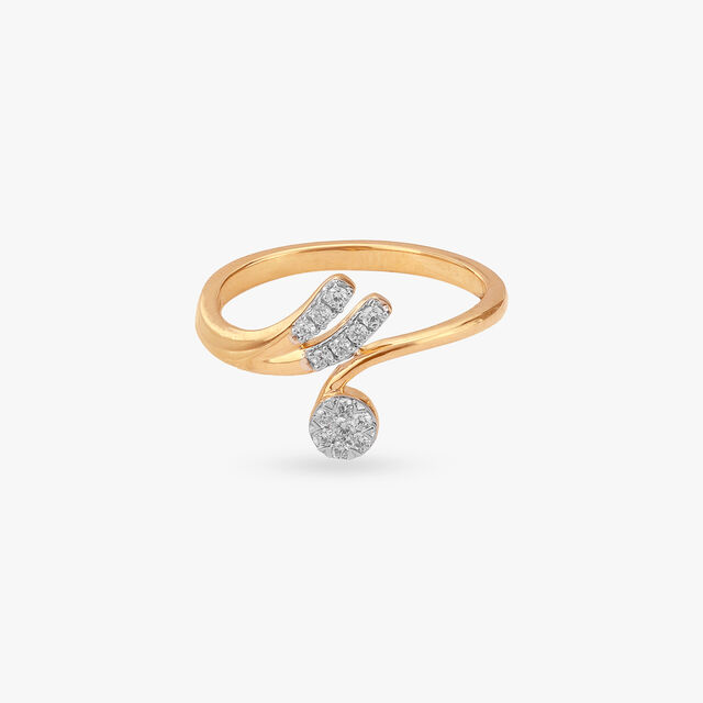 Swirl Blaze Diamond Ring