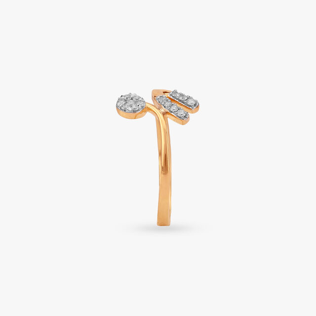 Swirl Blaze Diamond Ring
