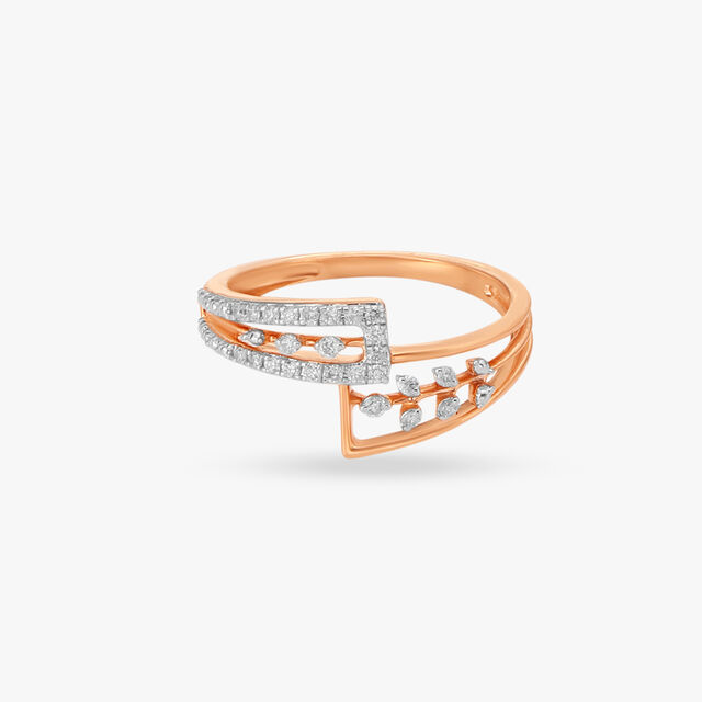 Radiant Lattice Diamond Finger Ring