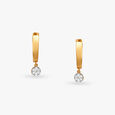 Dangle Diamond Hoop Earrings 3