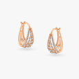 Undeniable Dazzle Diamond Hoop Earrings 