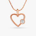 Enchanting Heart Diamond Pendant 