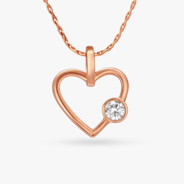Enchanting Heart Diamond Pendant 