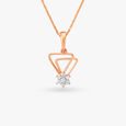 Extravagant Triangle Diamond Pendant 
