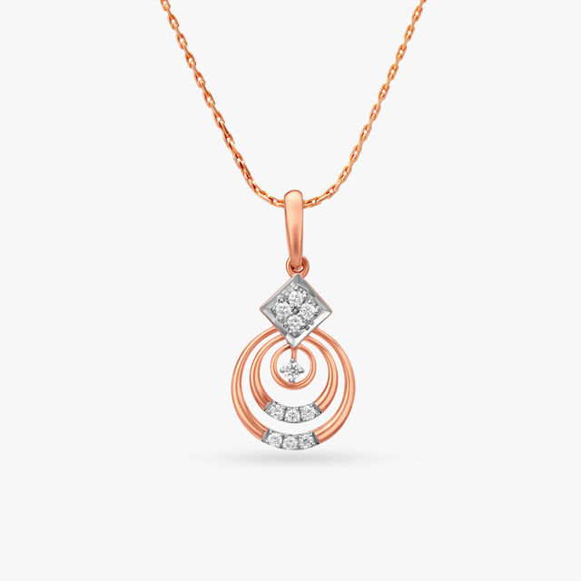 Twist Of Elegance Diamond Pendant 