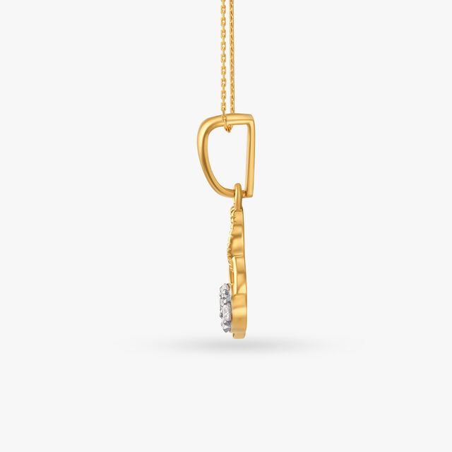 Double Charm Diamond Pendant 2