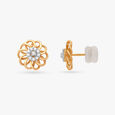 Lush Flower Diamond Stud Earrings 3