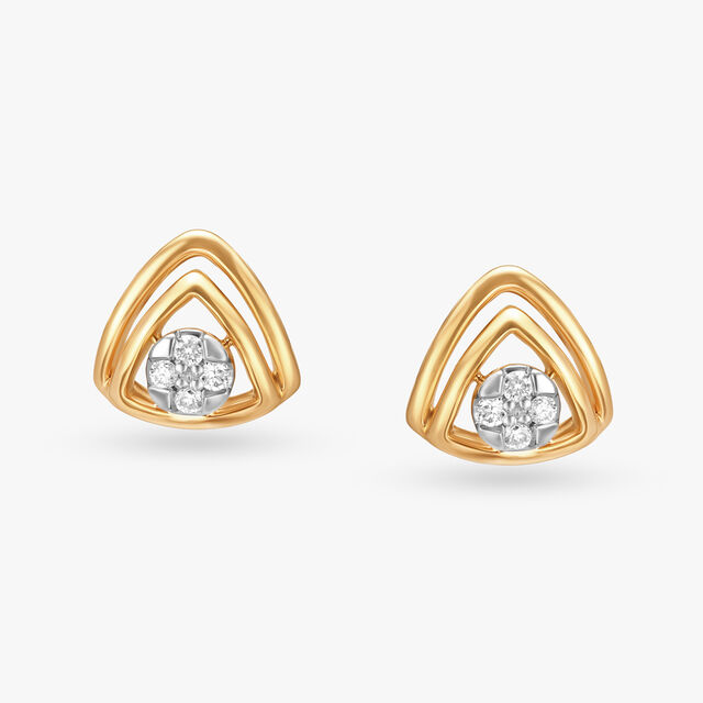Radiance Of Elegance Diamond Stud Earrings 