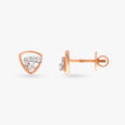 Triangular Diamond Stud Earrings 2