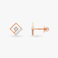 Geometric Diamond Stud Earrings 2