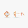 Square Diamond Stud Earrings 2