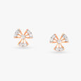 Angular Allure Diamond Stud Earrings 