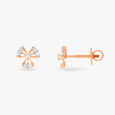 Angular Allure Diamond Stud Earrings 2