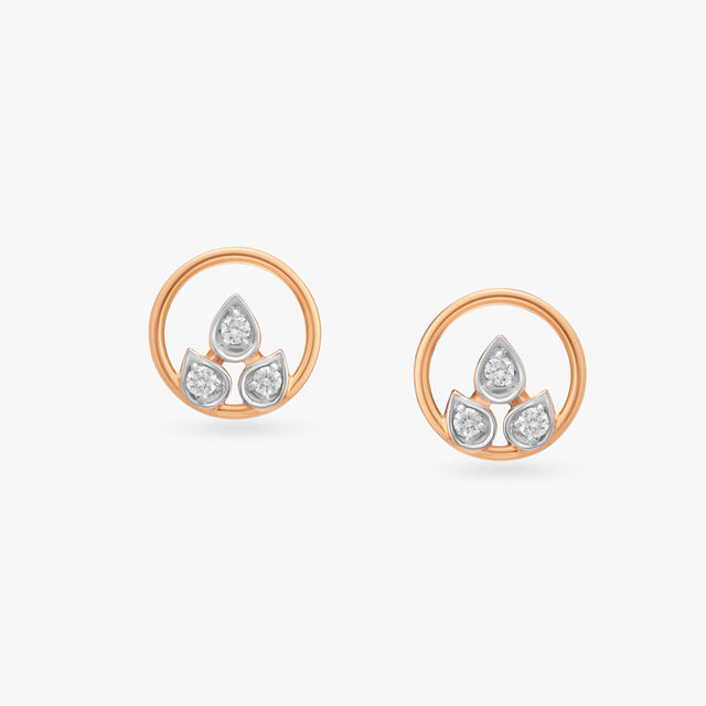 Charming Sphere Diamond Stud Earrings 